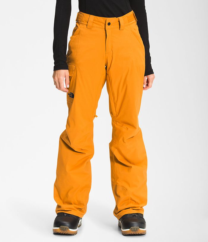 Pantalon Nieve The North Face Mujer Freedom Insulated Amarillo - Peru 02748HAZB